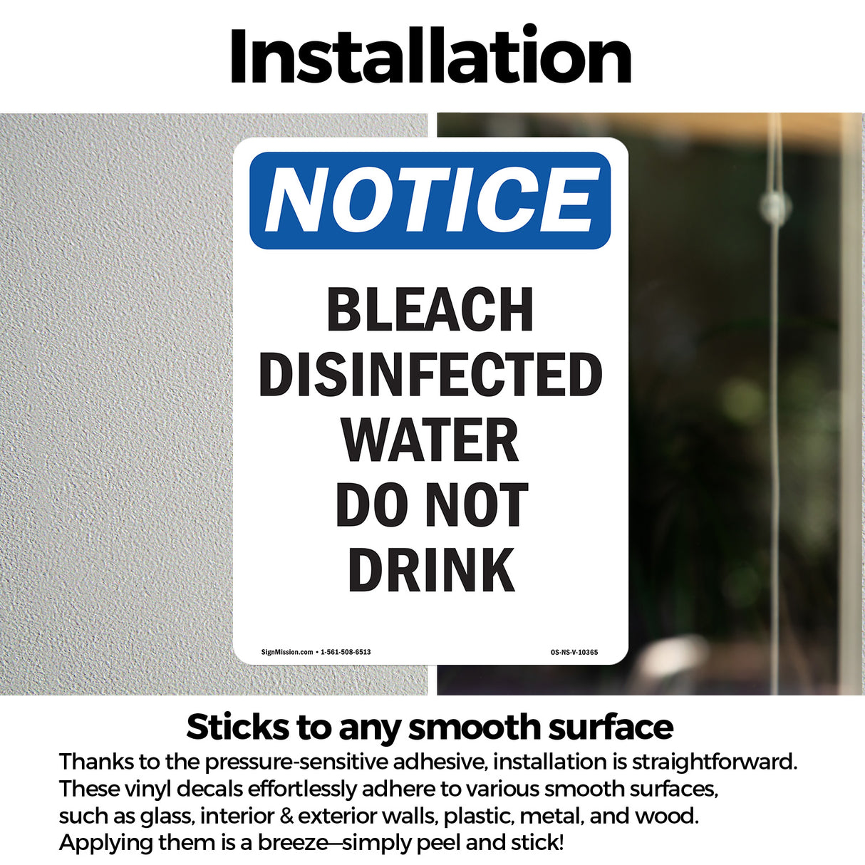 Bleach Disinfected Water Do Not Drink