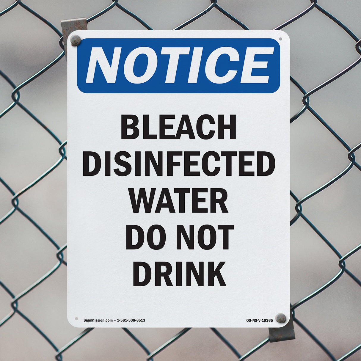Bleach Disinfected Water Do Not Drink