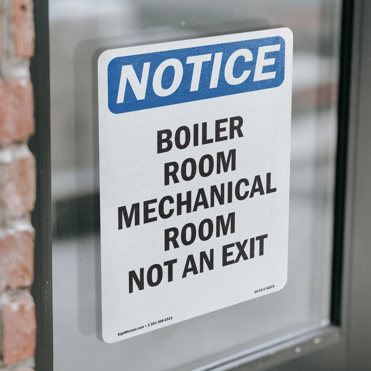 Boiler Room Mechanical Room Not An Exit Sign