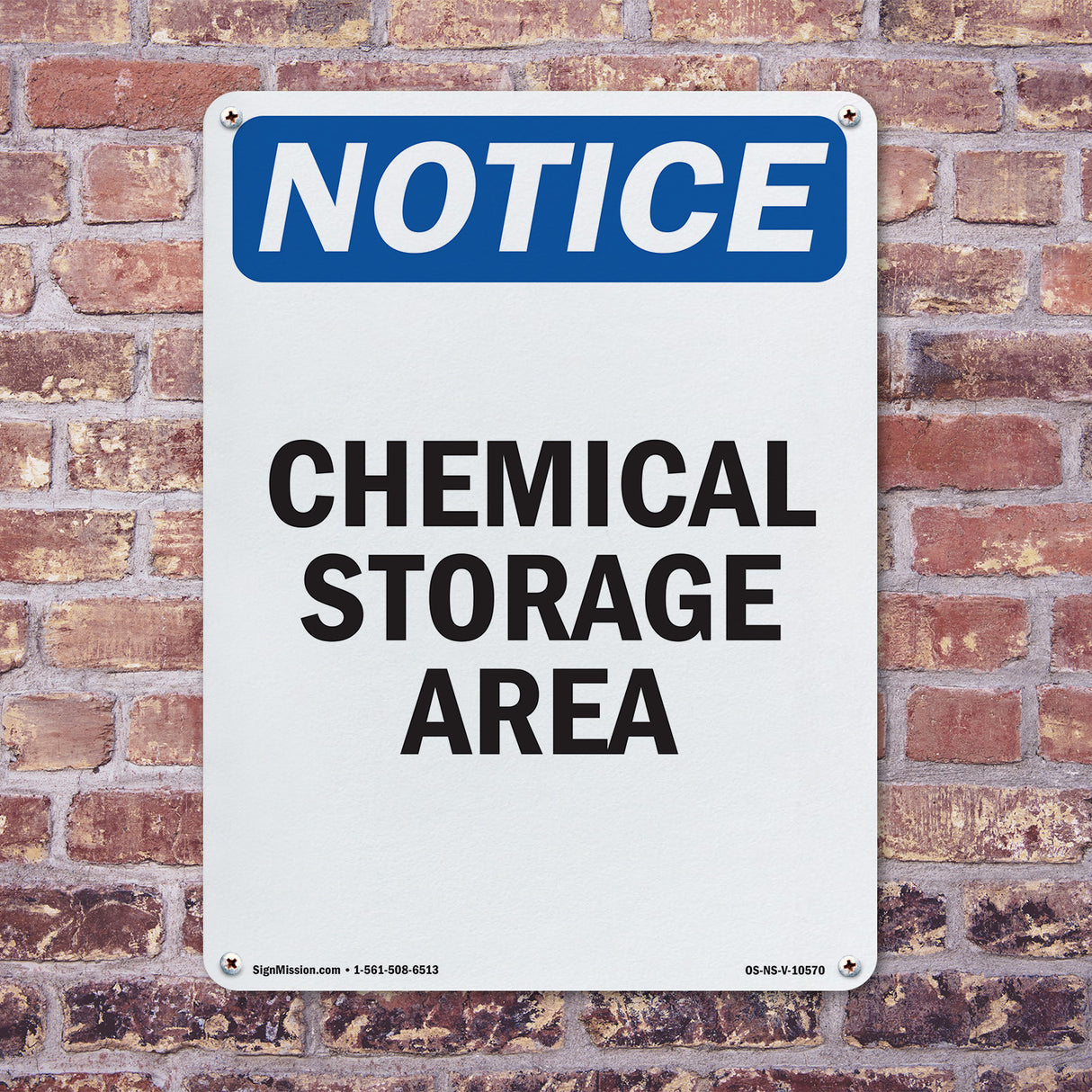 Chemical Storage Area Sign