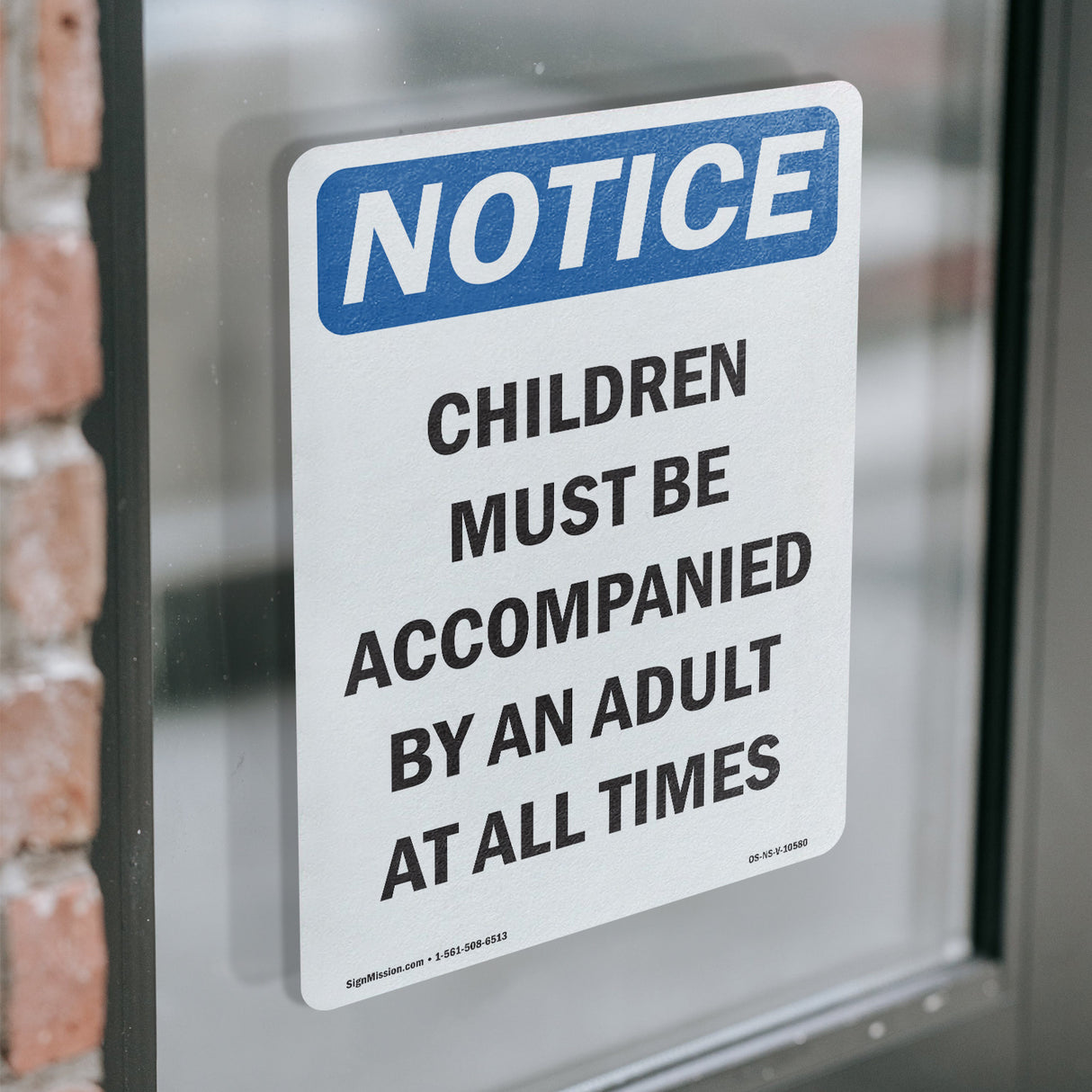 Children Must Be Accompanied By An Adult