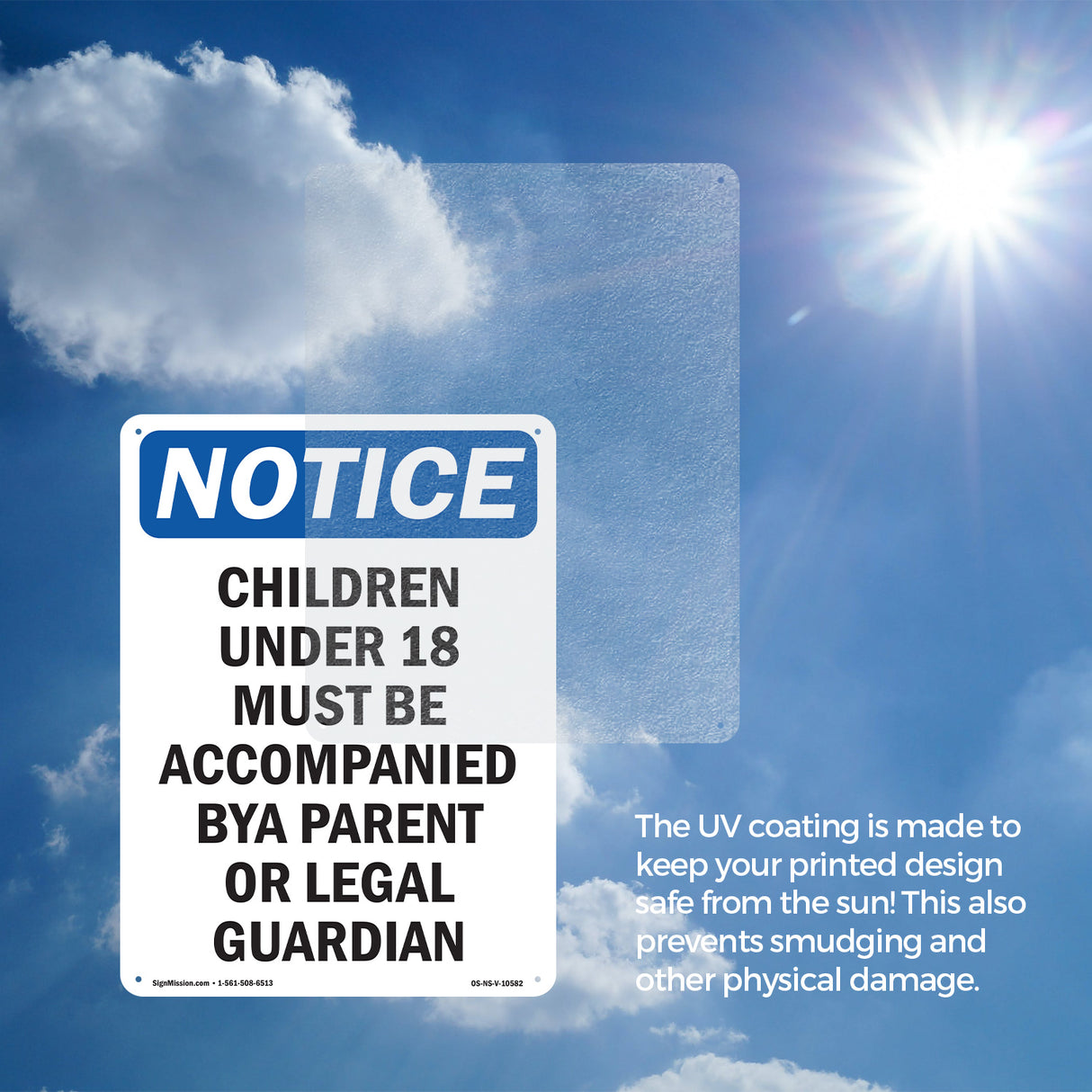 Children Under 18 Must Be Accompanied By