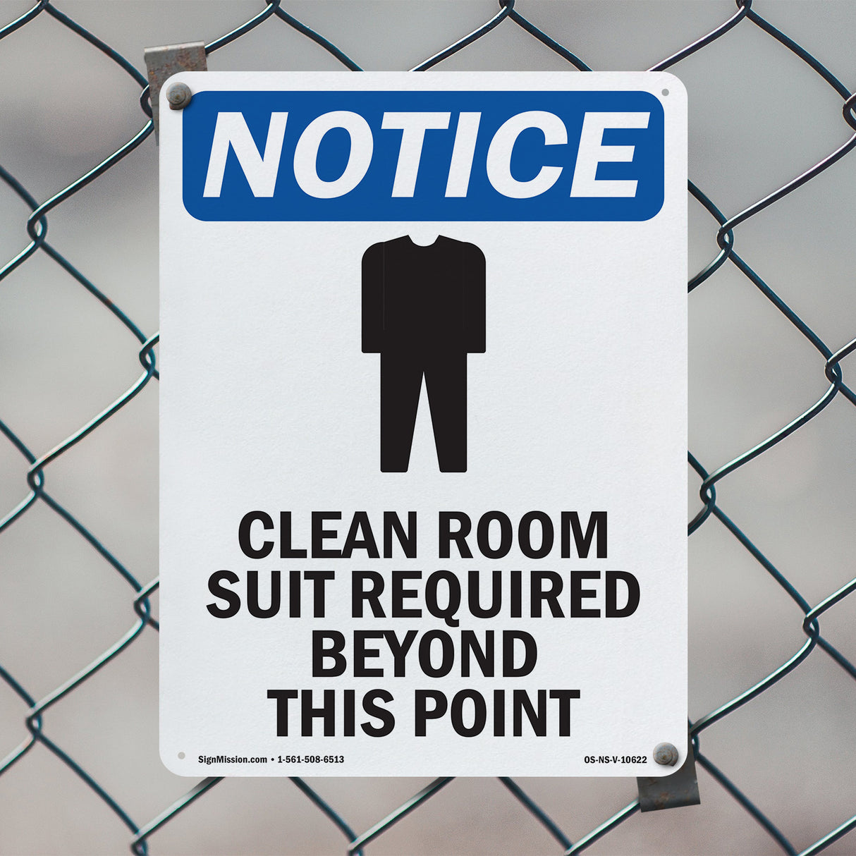 Clean Room Suit Required Beyond