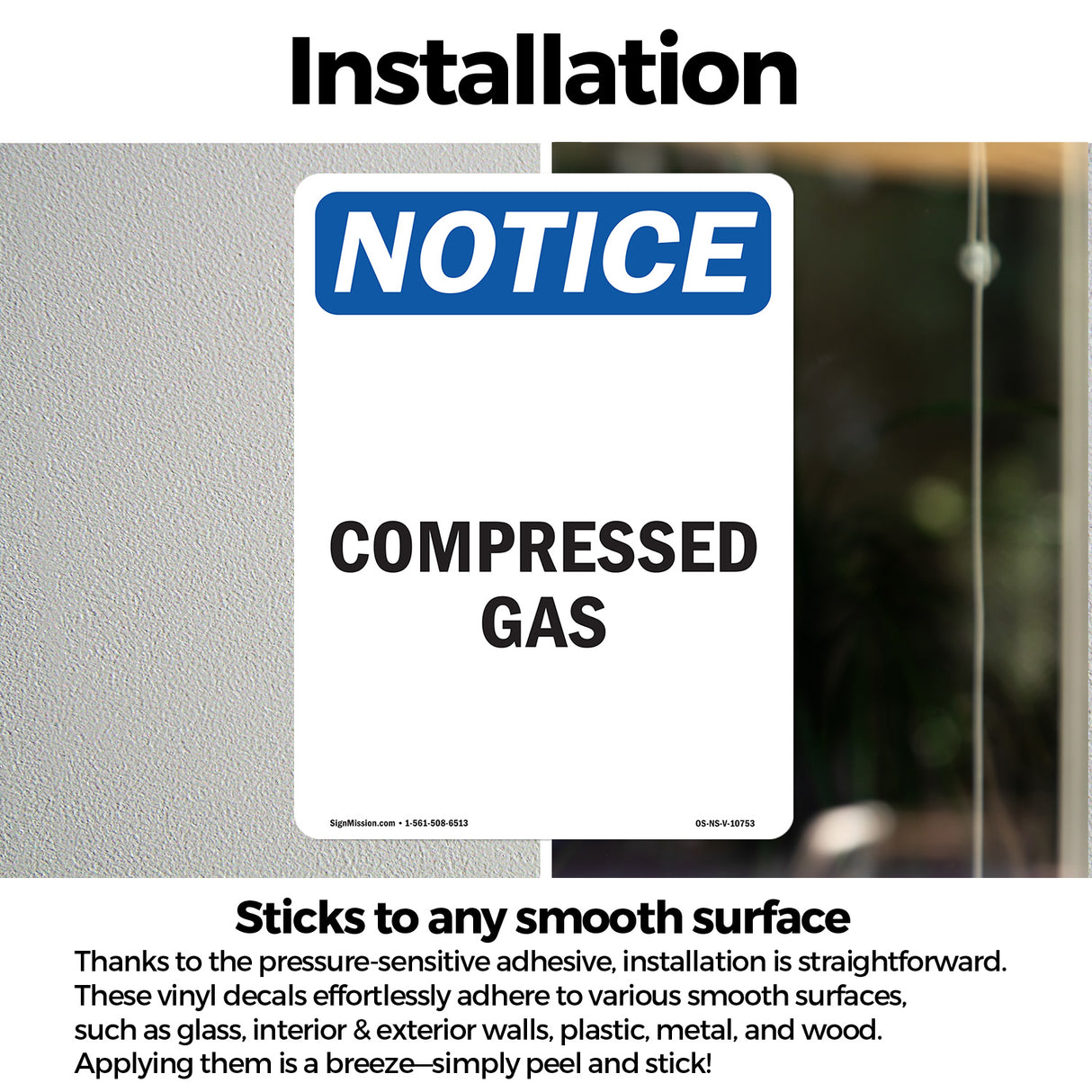 Compressed Gas Sign