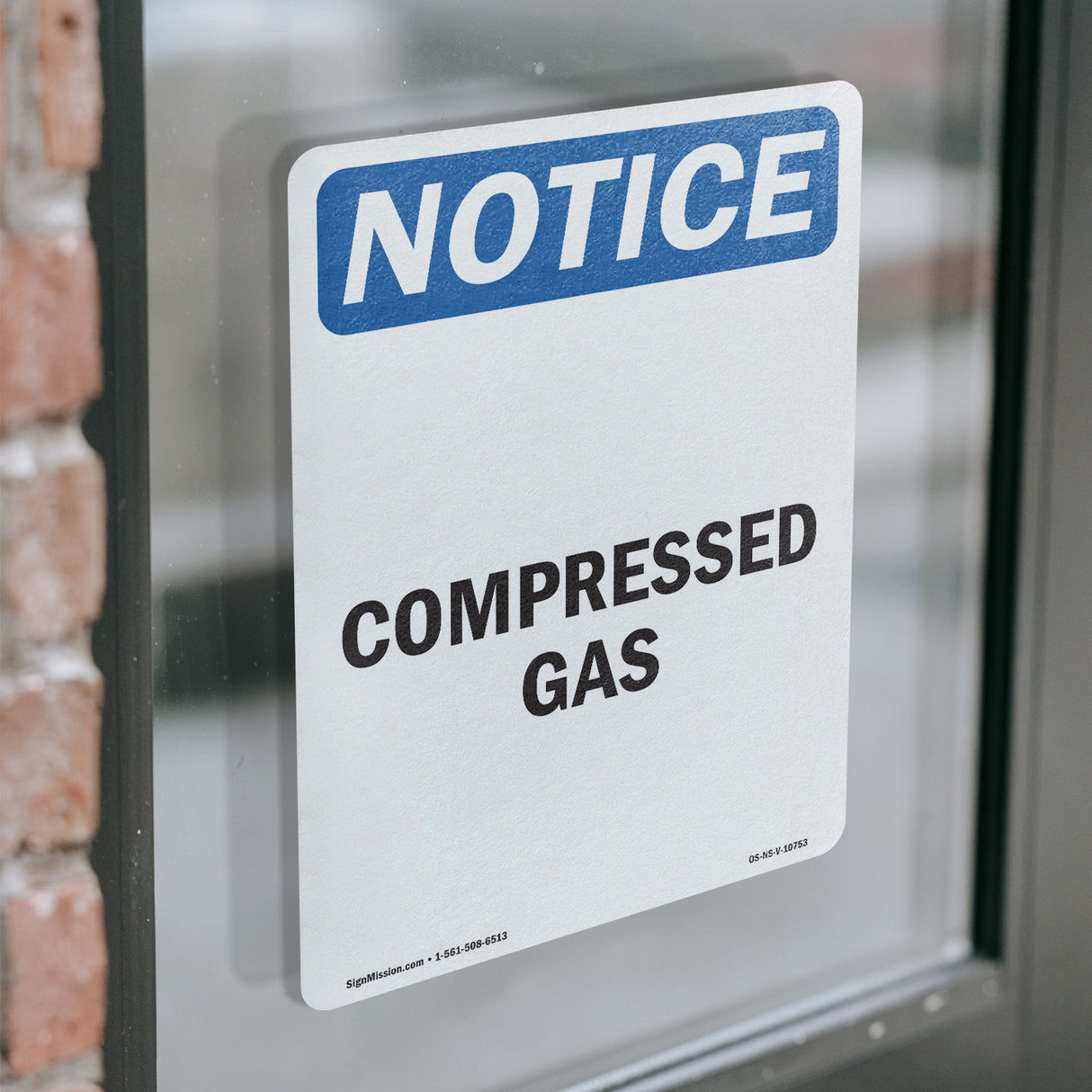 Compressed Gas Sign