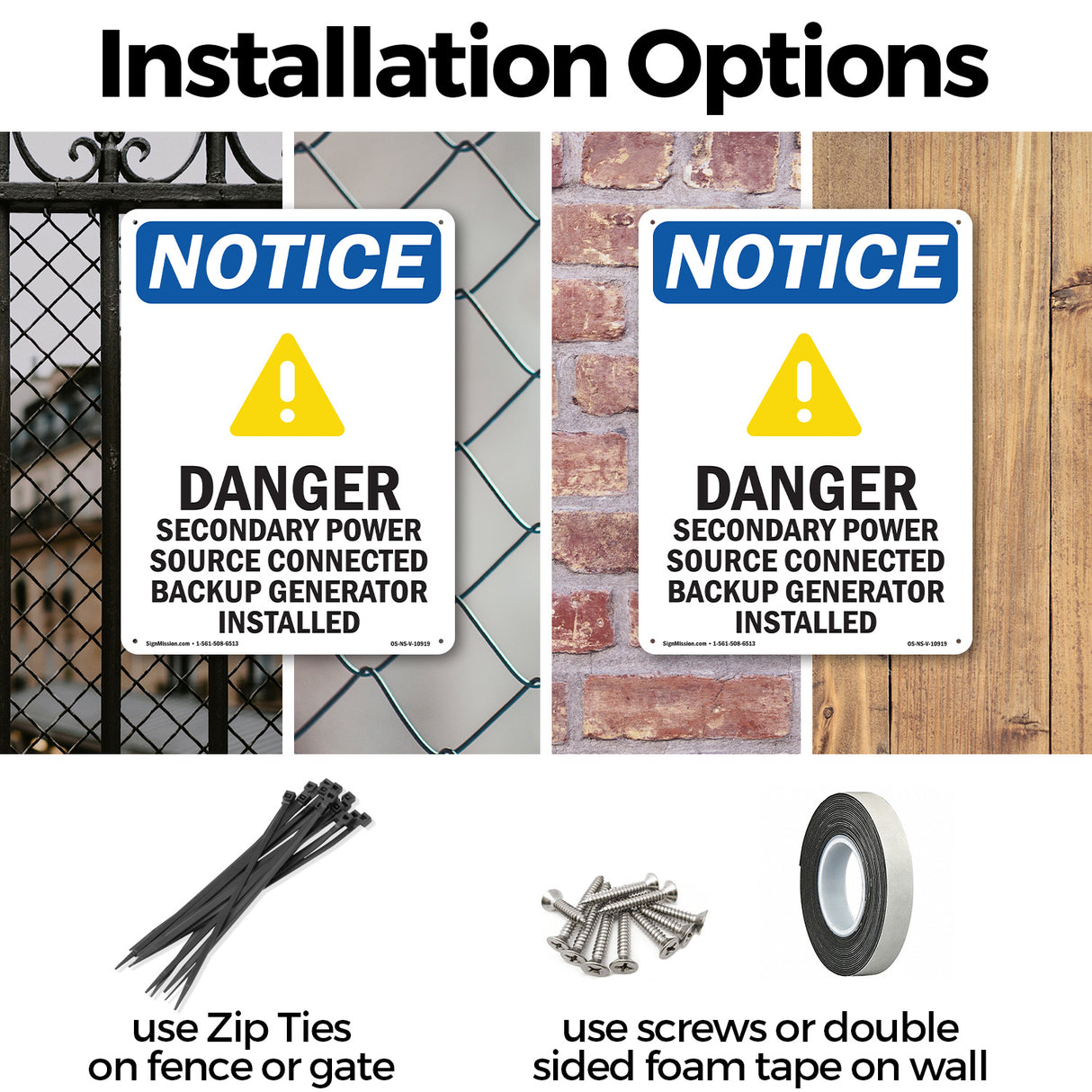 Danger Secondary Power