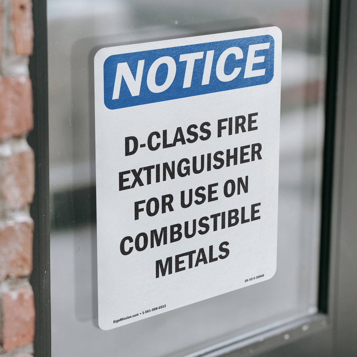 D-Class Fire Extinguisher For Sign