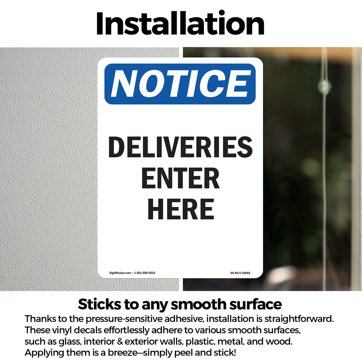 Deliveries Enter Here