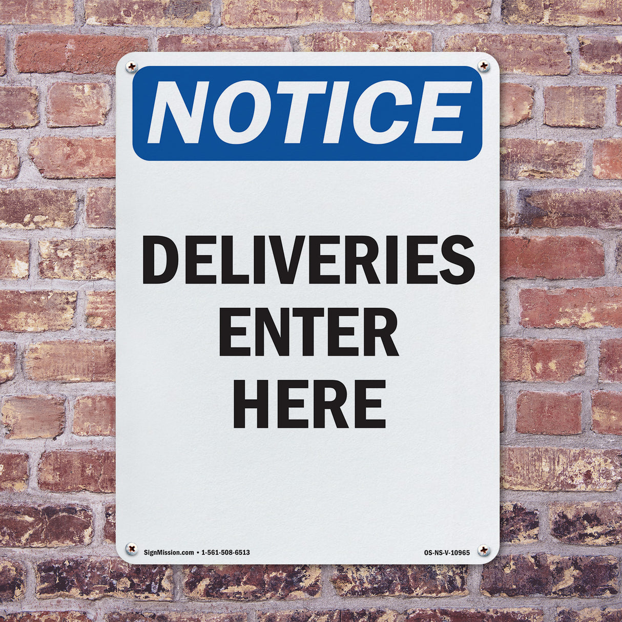 Deliveries Enter Here