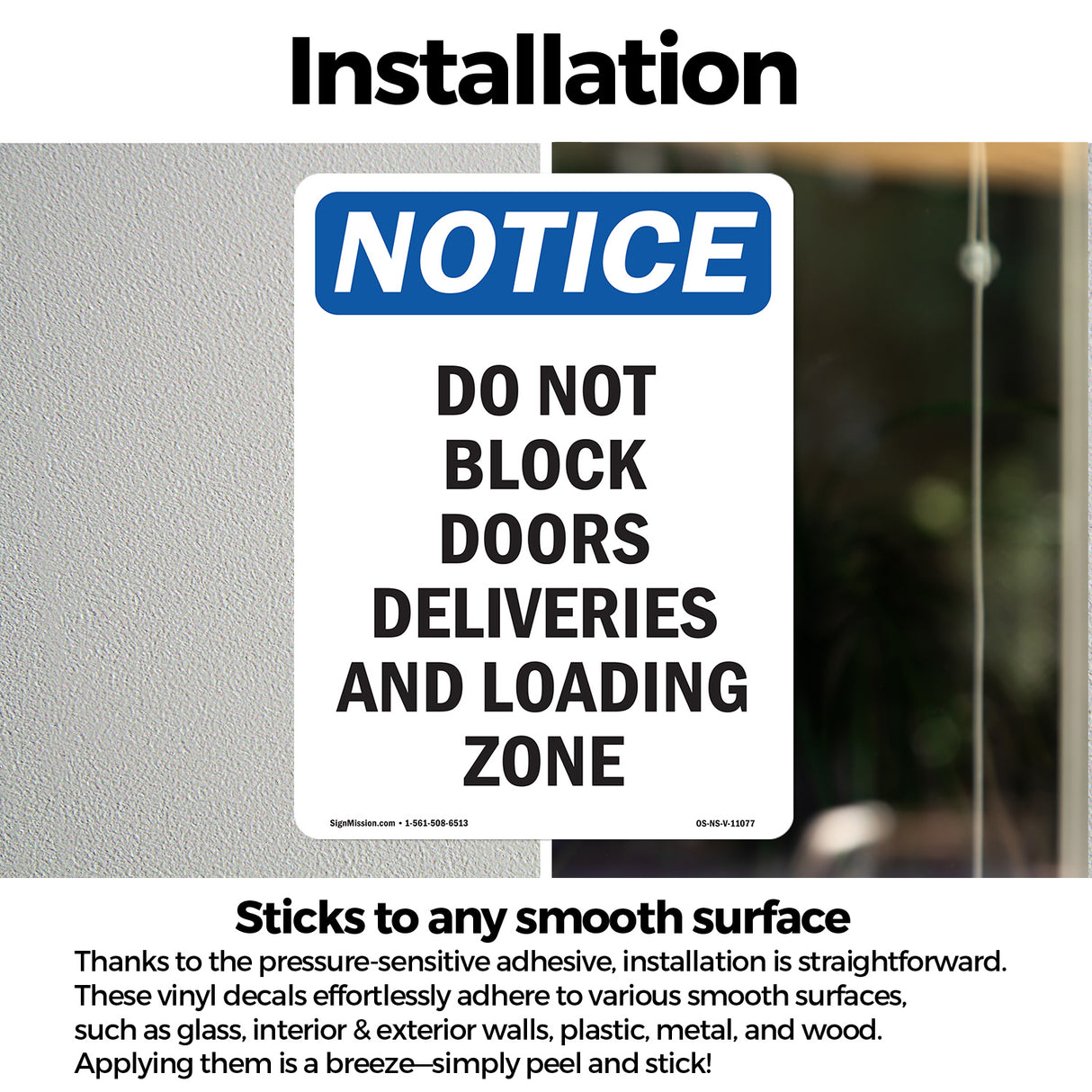 Do Not Block Doors Deliveries And Loading Zone