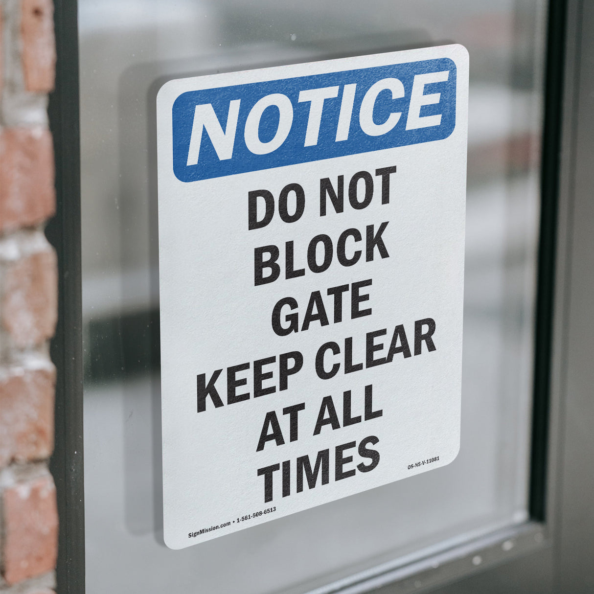 Do Not Block Gate Keep Clear At All Times