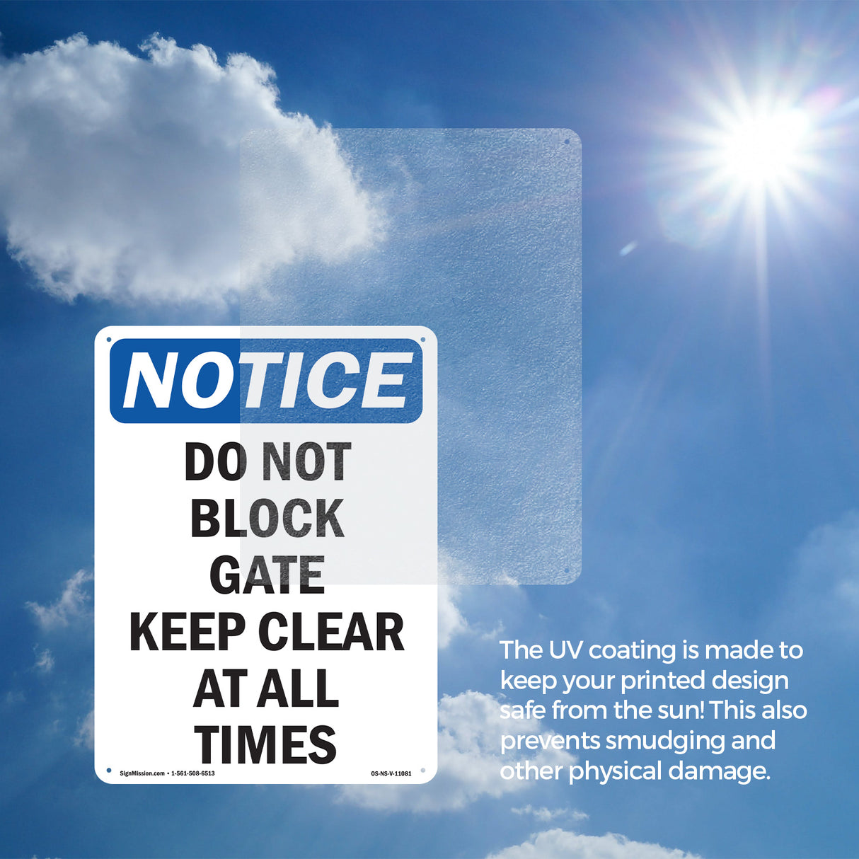 Do Not Block Gate Keep Clear At All Times