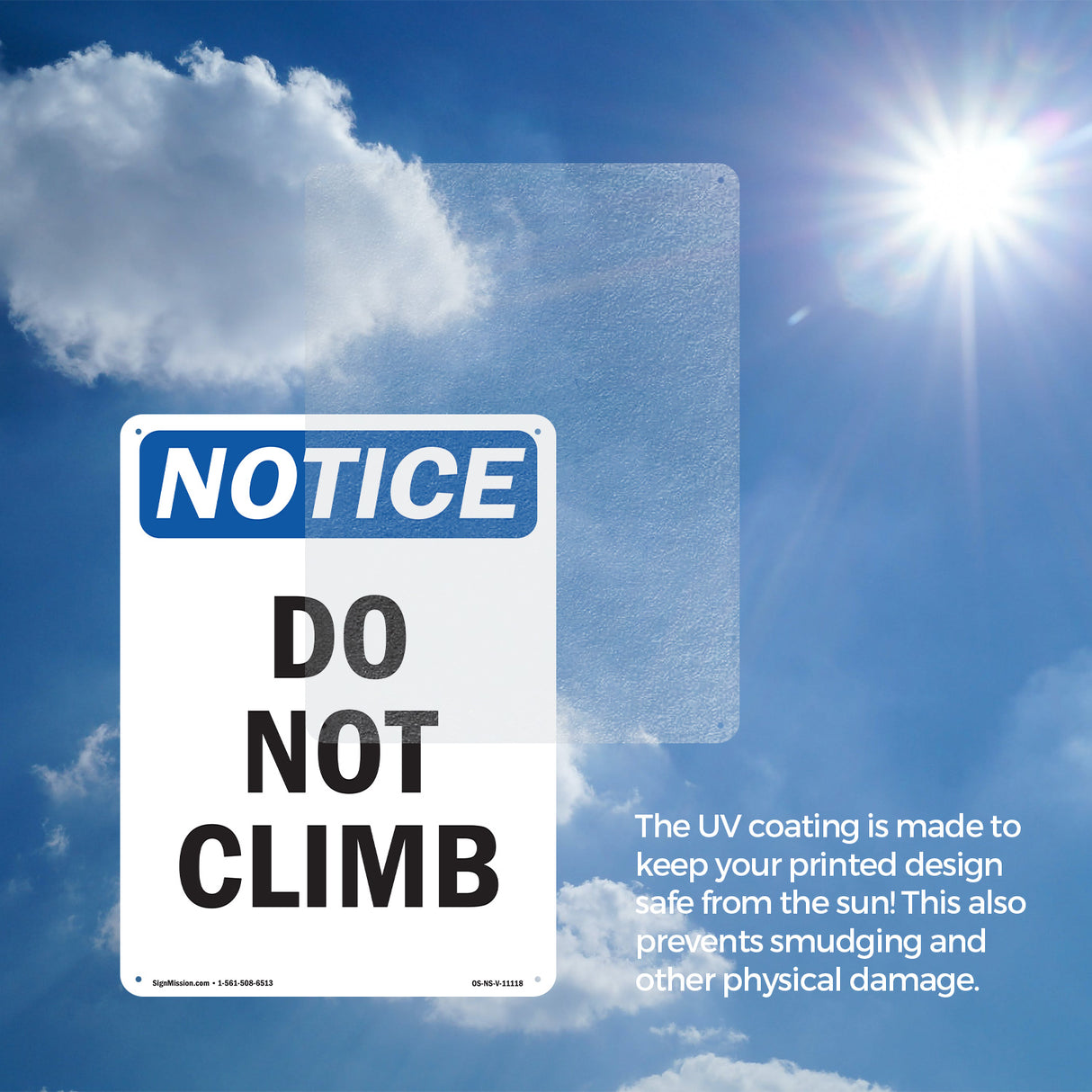 Do Not Climb Sign