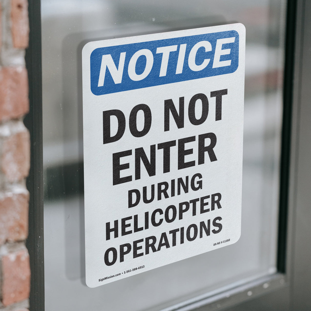 Do Not Enter During Helicopter Operations