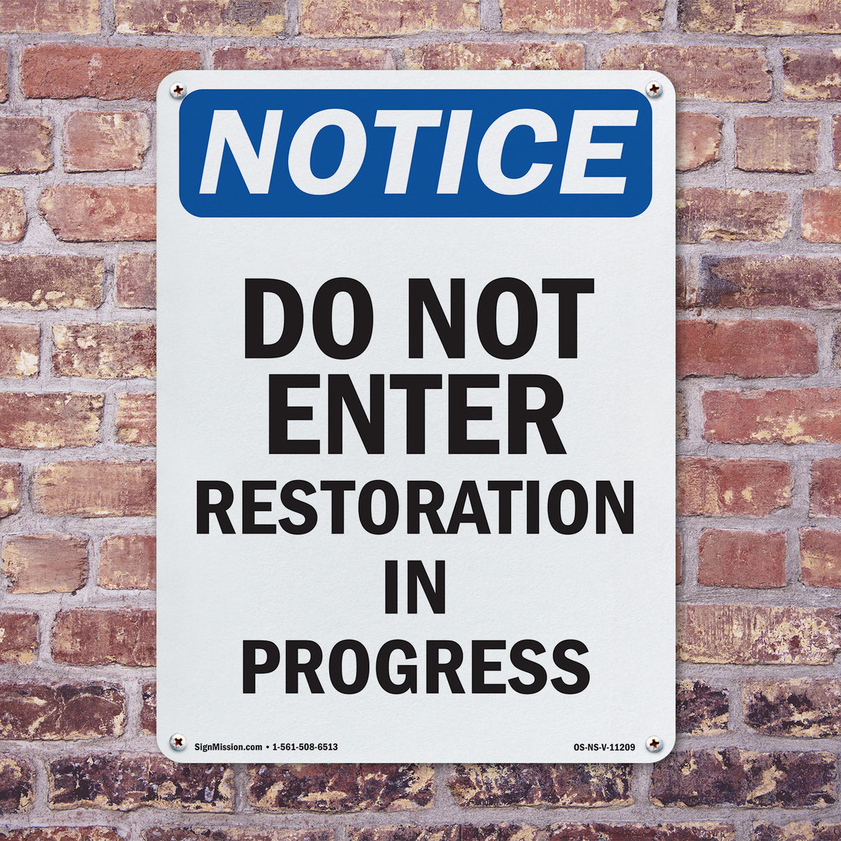 Do Not Enter Restoration In Progress