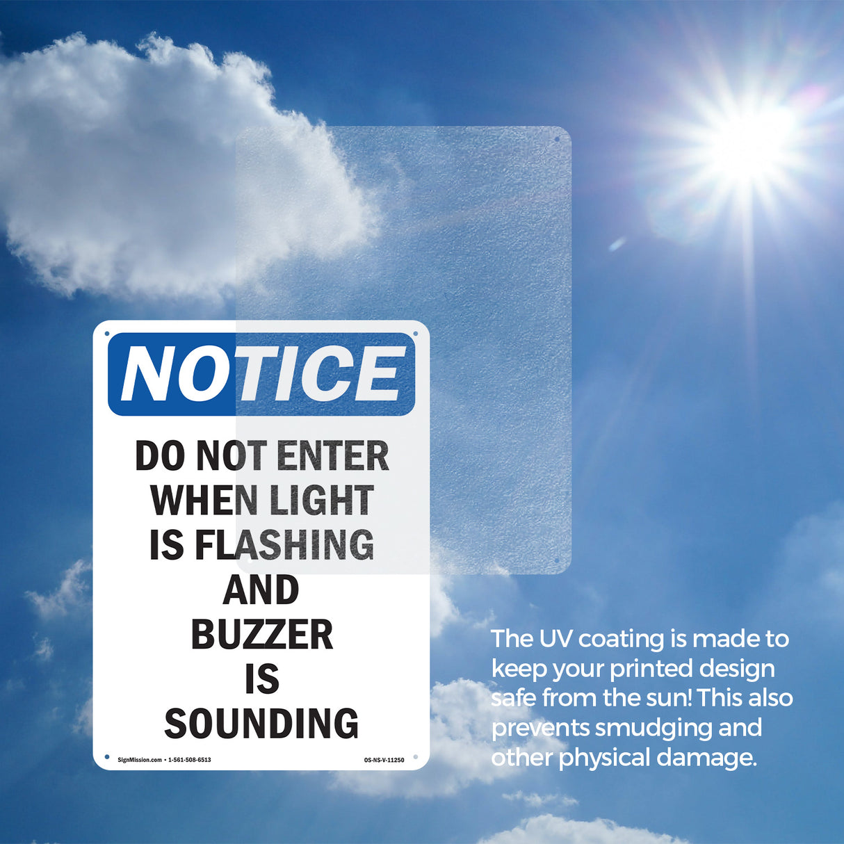 Do Not Enter When Light Is Flashing And Sign