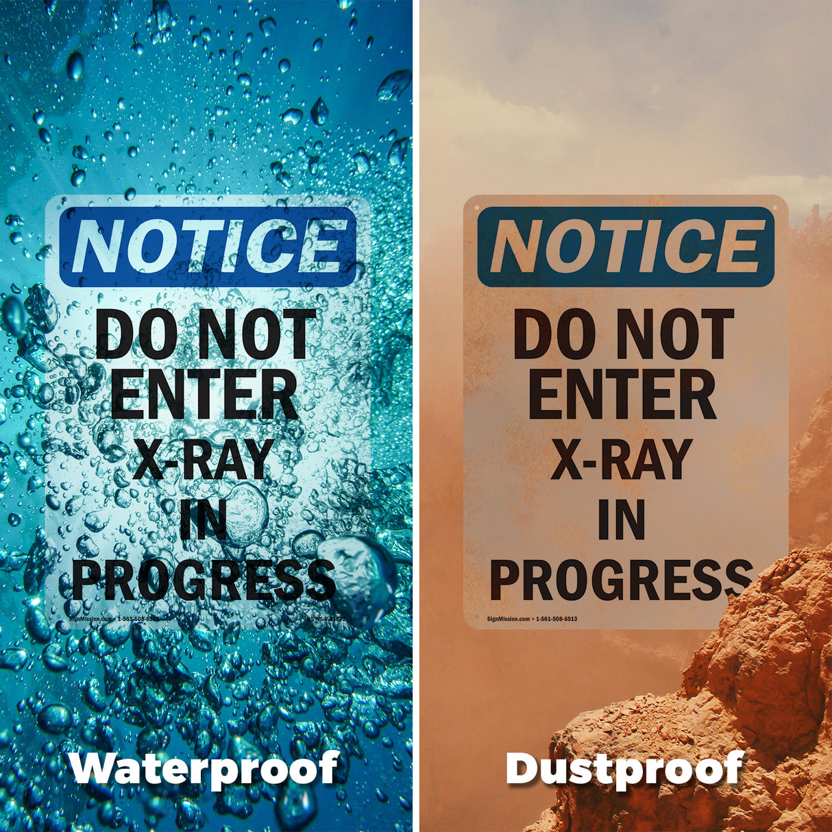 Do Not Enter X-Ray In Progress Sign