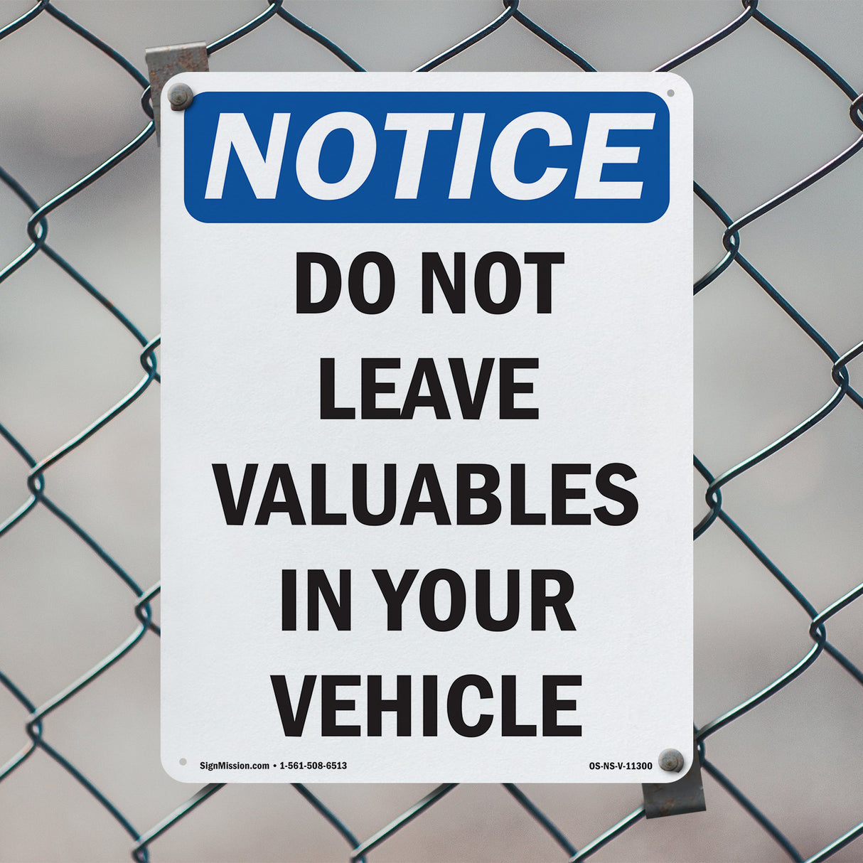 Do Not Leave Valuables In Your Vehicle