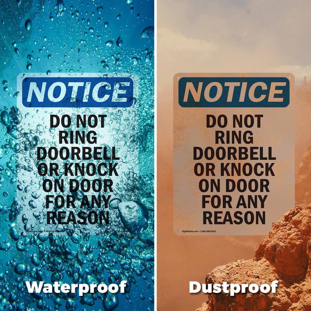 Do Not Ring Doorbell Or Knock On Door For