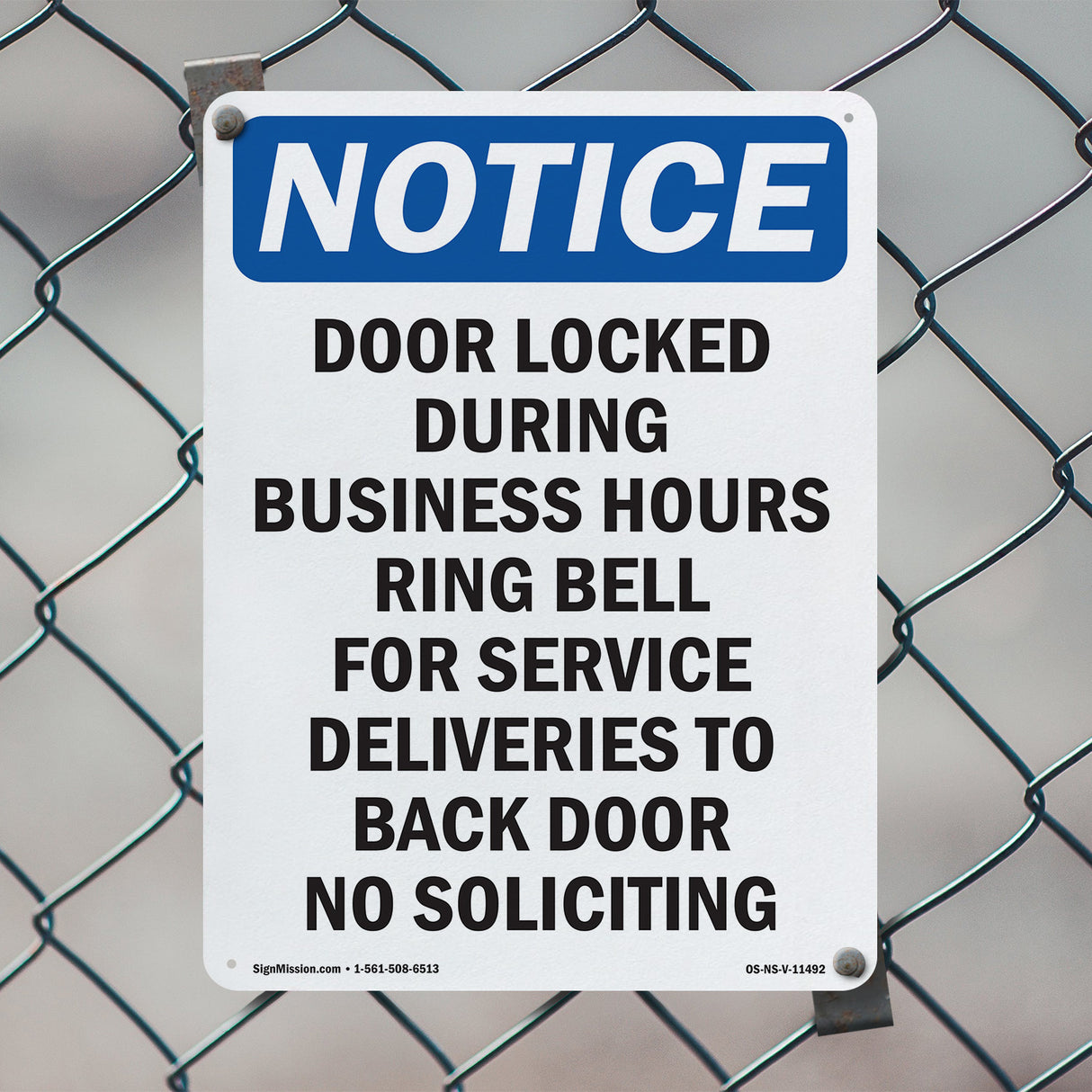 Door Locked During Business Hours Ring Bell