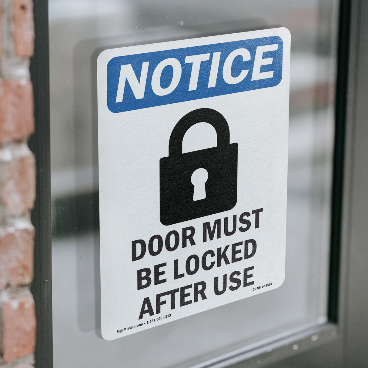 Door Must Be Locked After Use