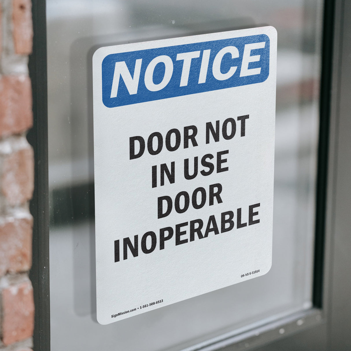 Door Not In Use Door Inoperable
