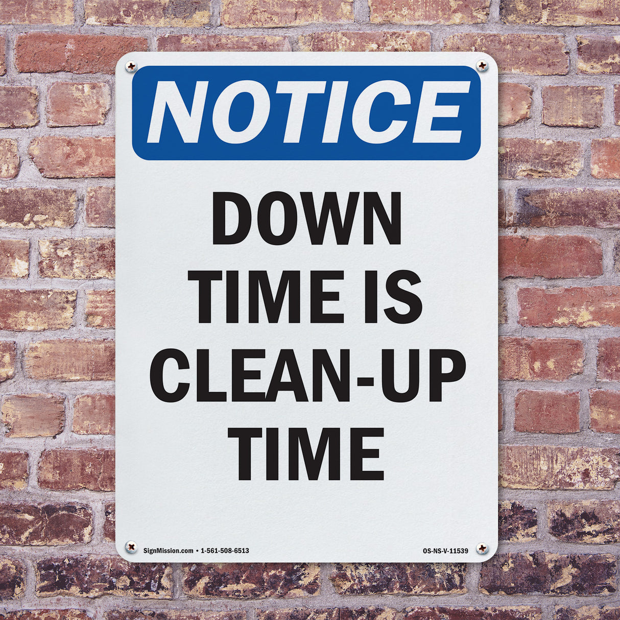 Down Time Is Clean-Up Time