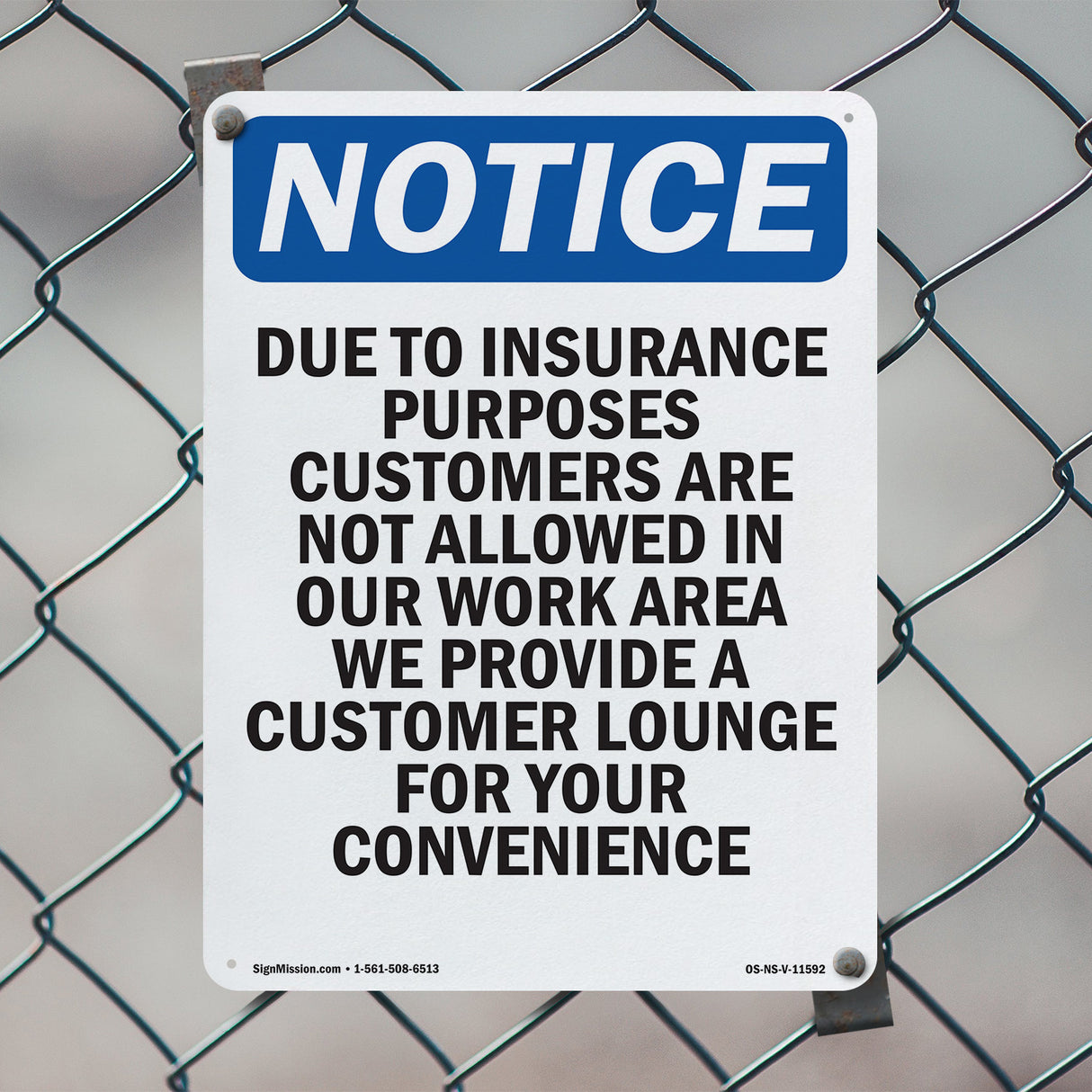 Due To Insurance Purposes Customers Are