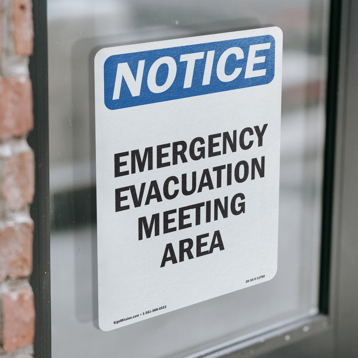 Emergency Evacuation Meeting Area Sign