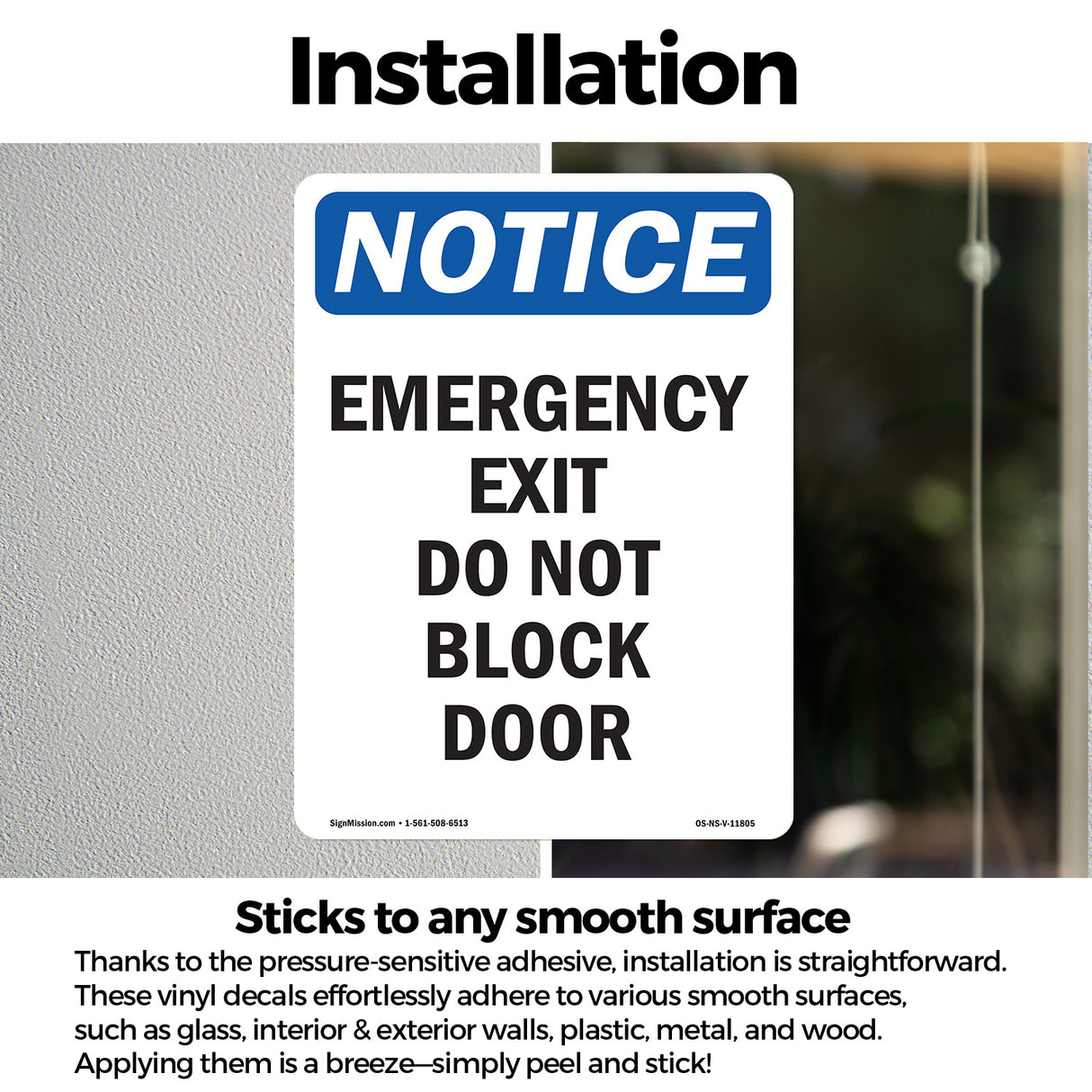 Emergency Exit Do Not Block Door