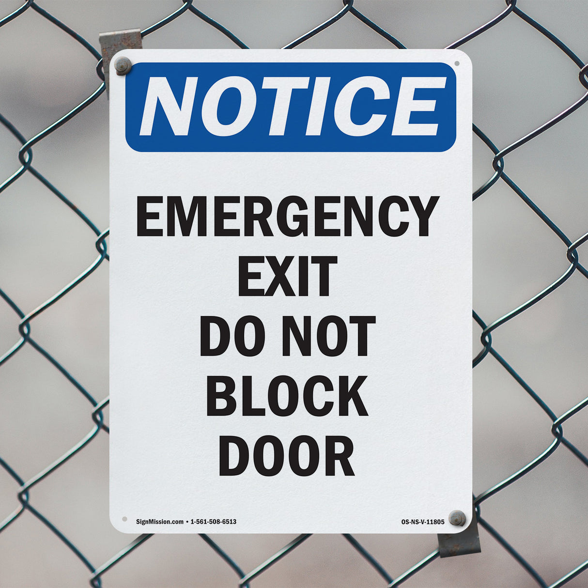 Emergency Exit Do Not Block Door