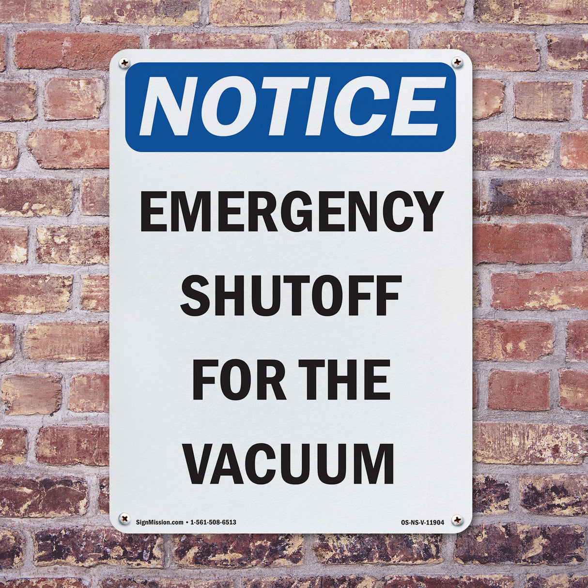 Emergency Shutoff For The Vacuum