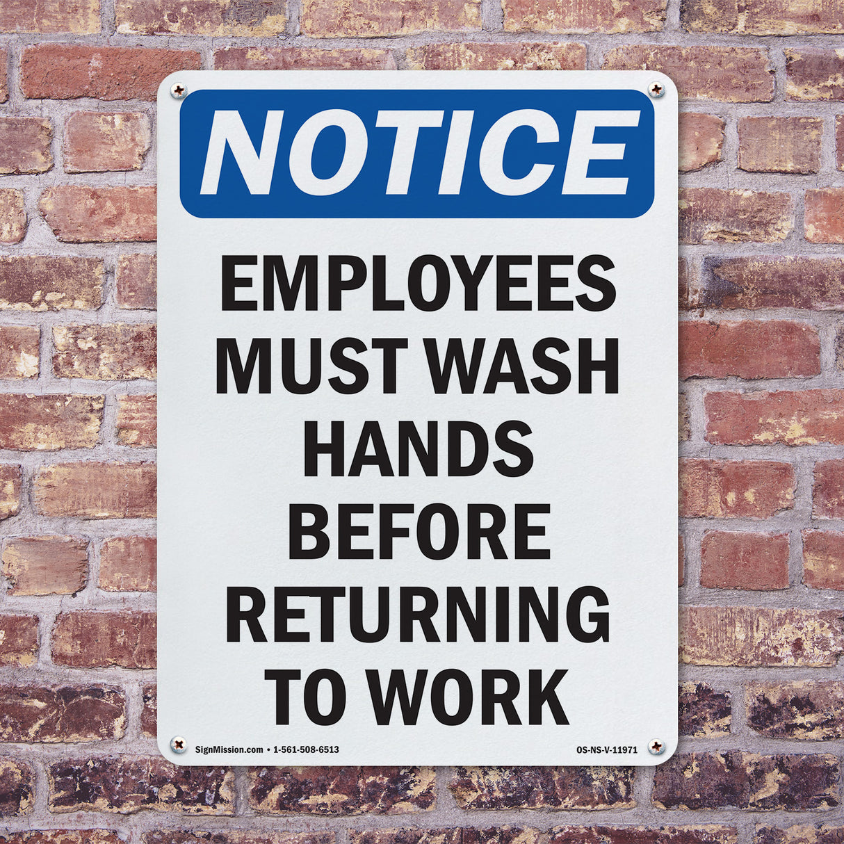 Employees Must Wash Hands Before Returning To Work