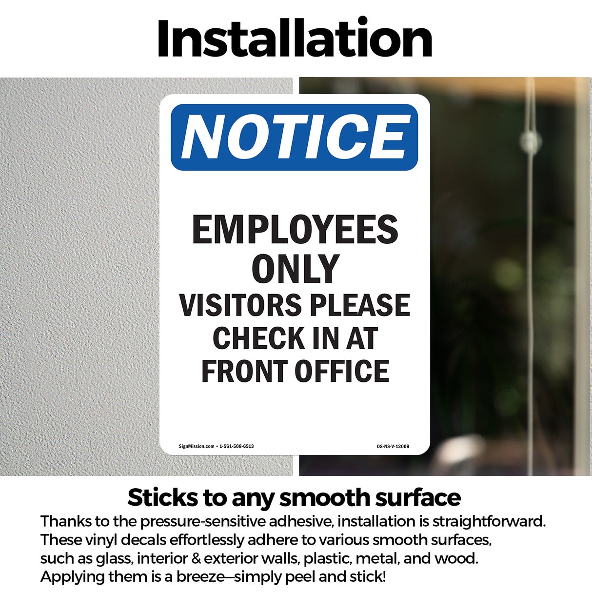 Employees Only Visitors Please Check In
