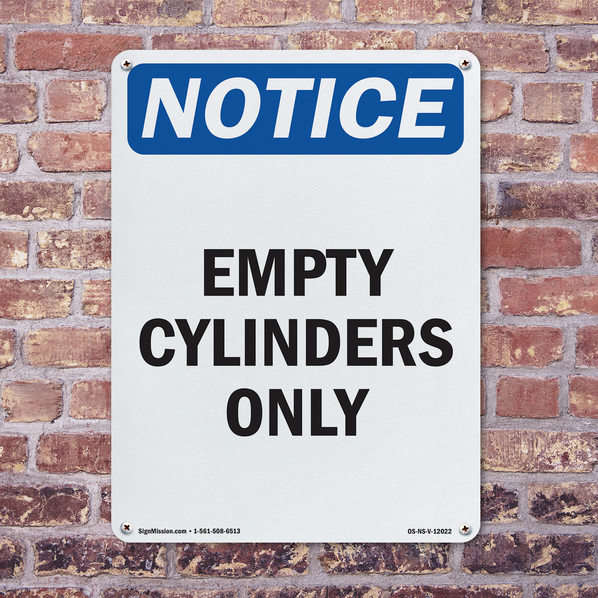 Empty Cylinders Only