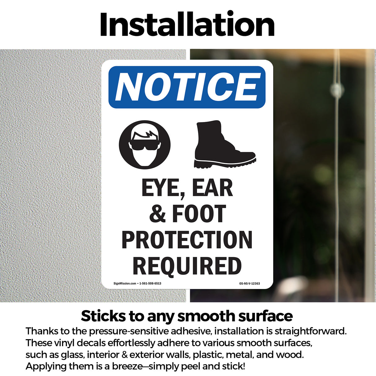 Eye, Ear & Foot Protection Required