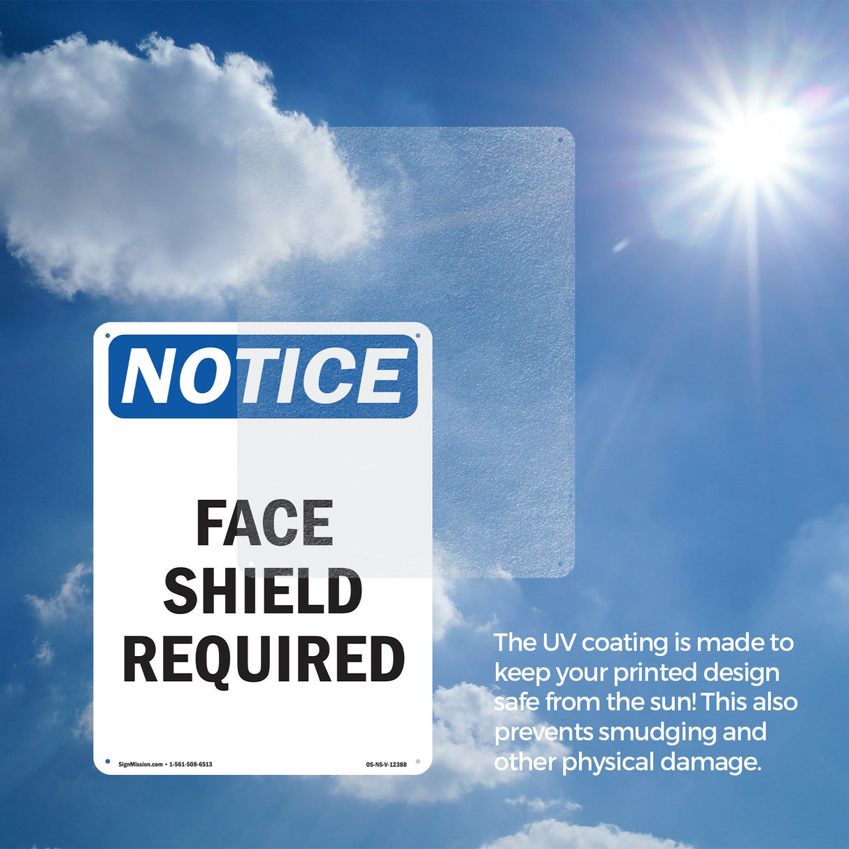 Face Shield Required Sign