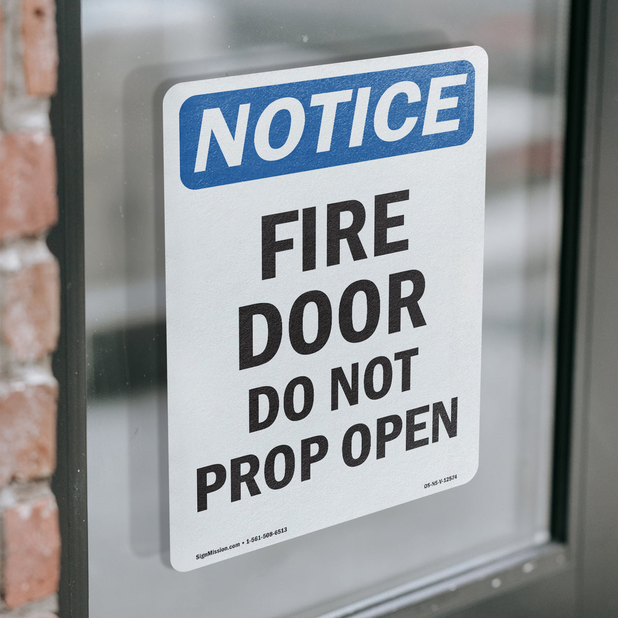 Fire Door Do Not Prop Open Sign