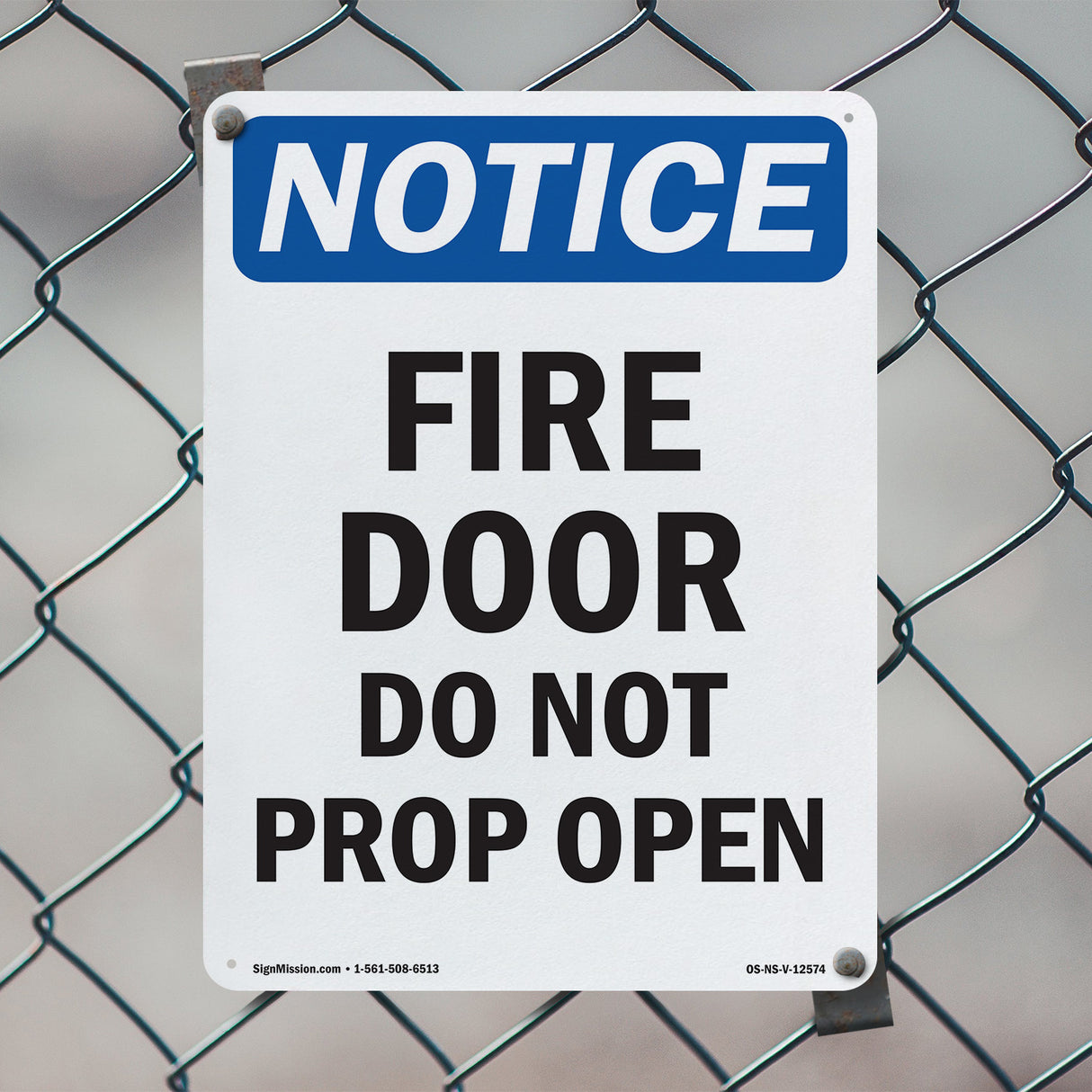 Fire Door Do Not Prop Open Sign