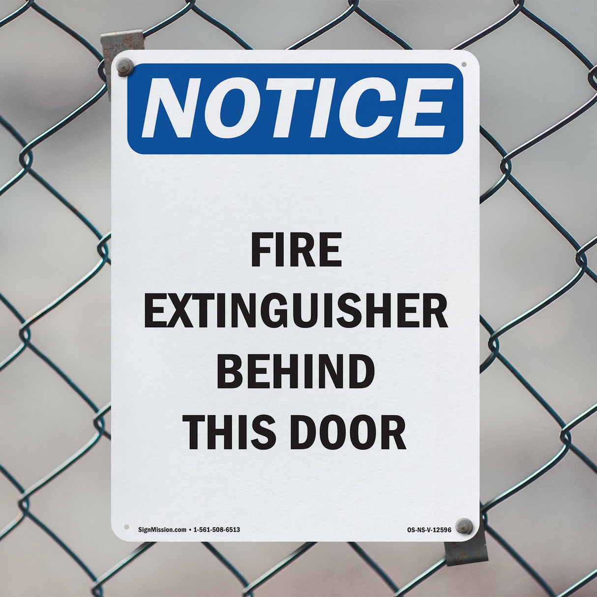 Fire Extinguisher Behind This Door Sign