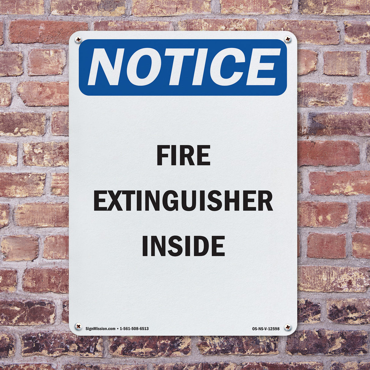 Fire Extinguisher Inside Sign