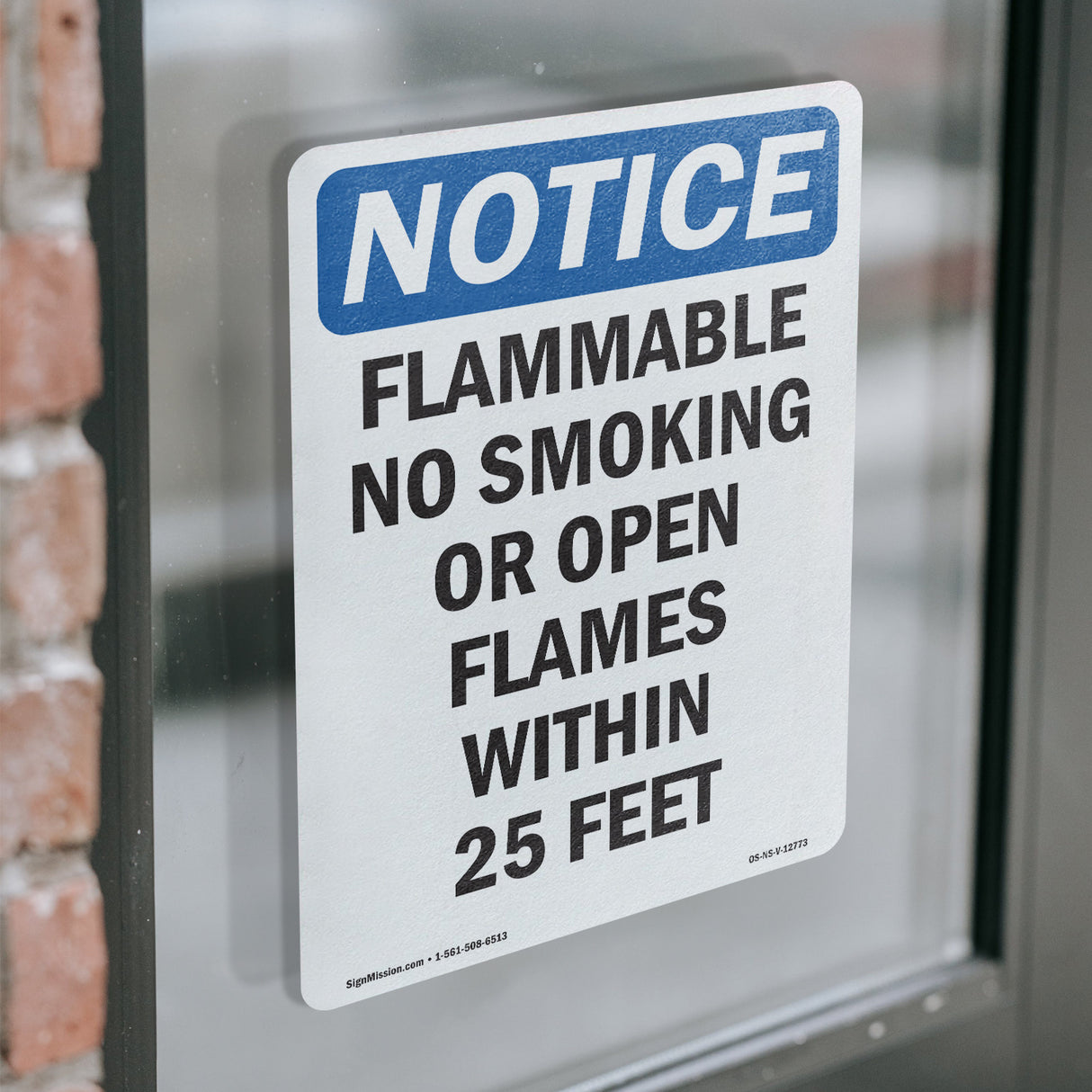 Flammable No Smoking Or Open Flames Sign
