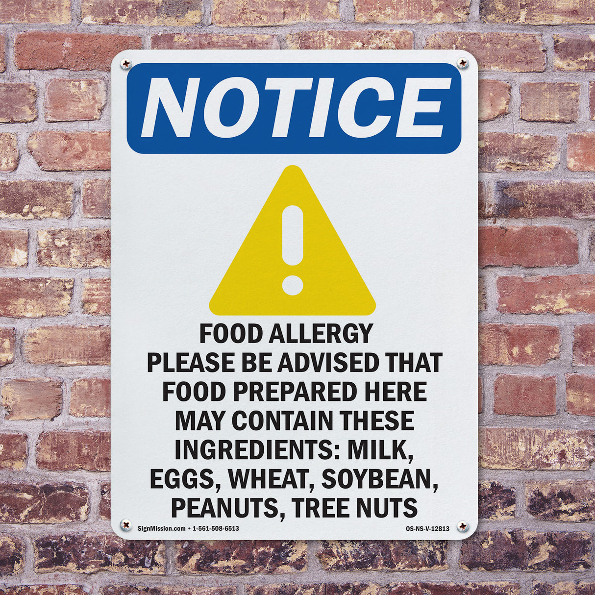 Food Allergy Notice Please Be