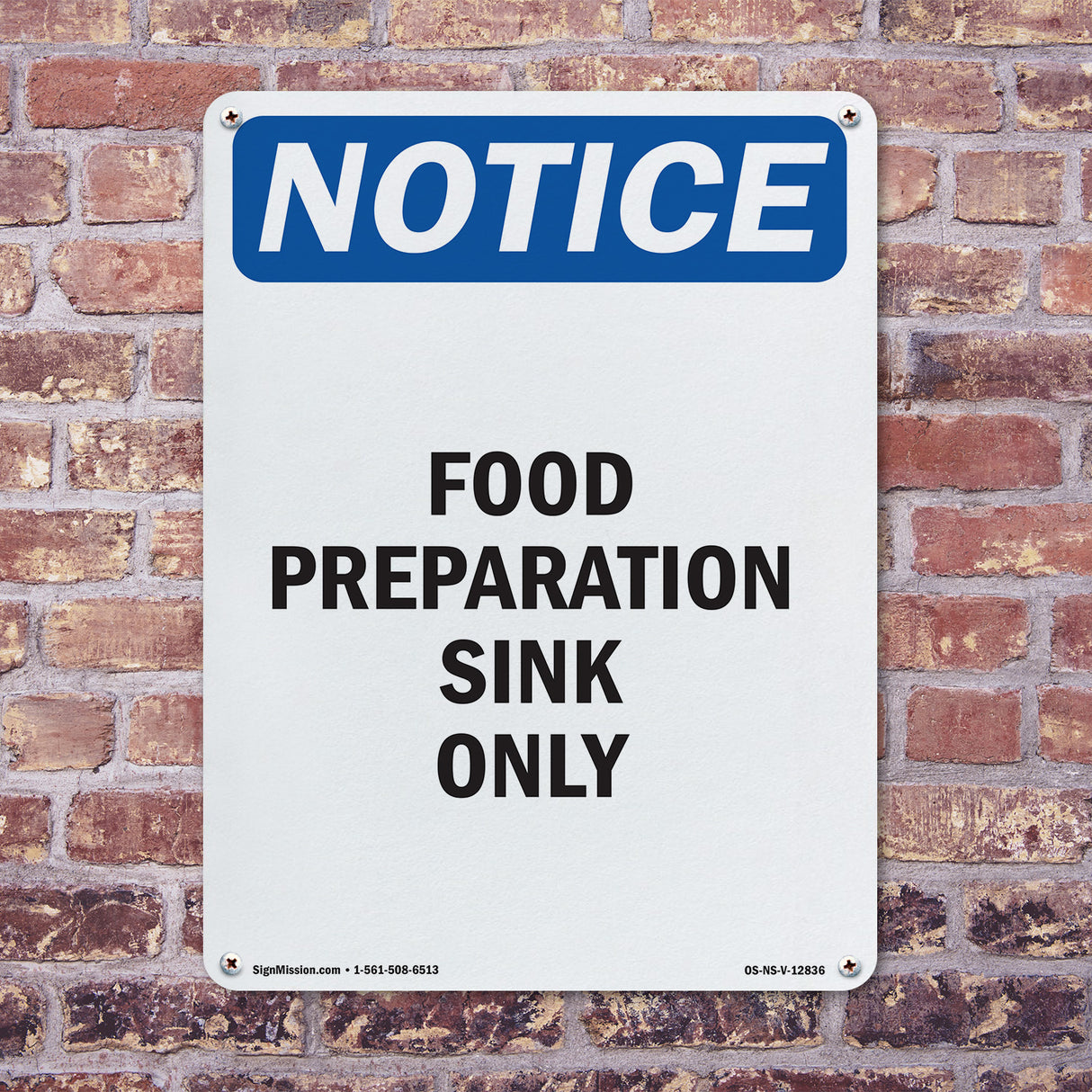 Food Preparation Sink Only