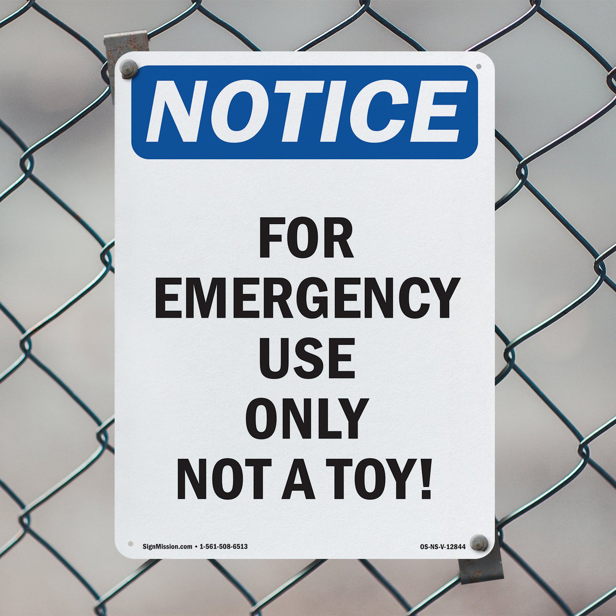 For Emergency Use Only Not A Toy!