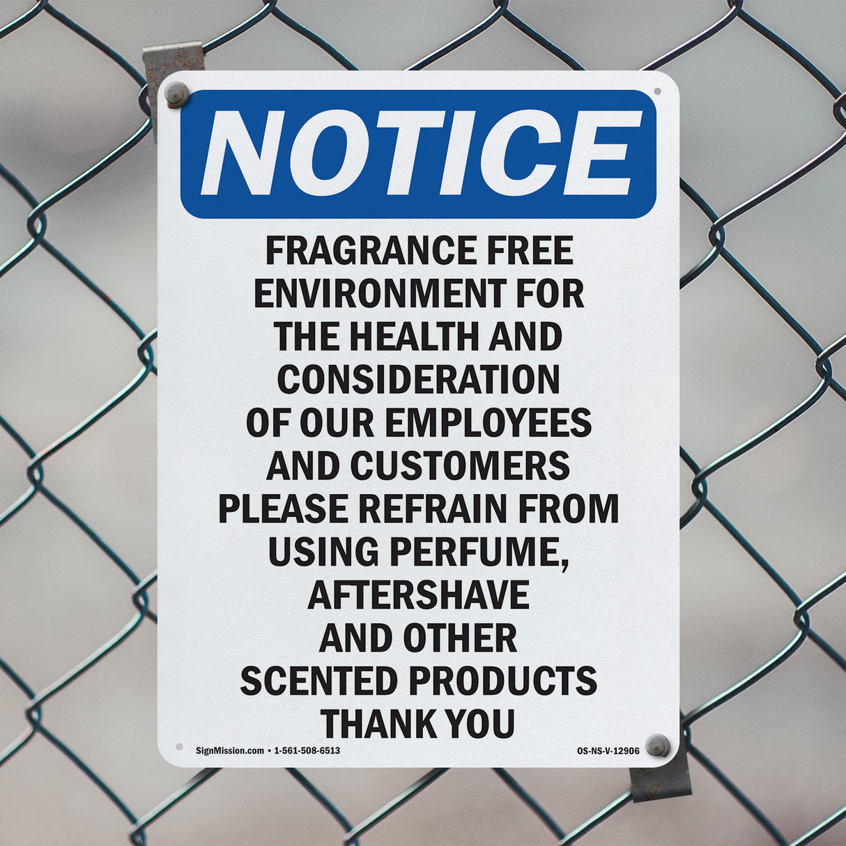 Fragrance Free Environment For