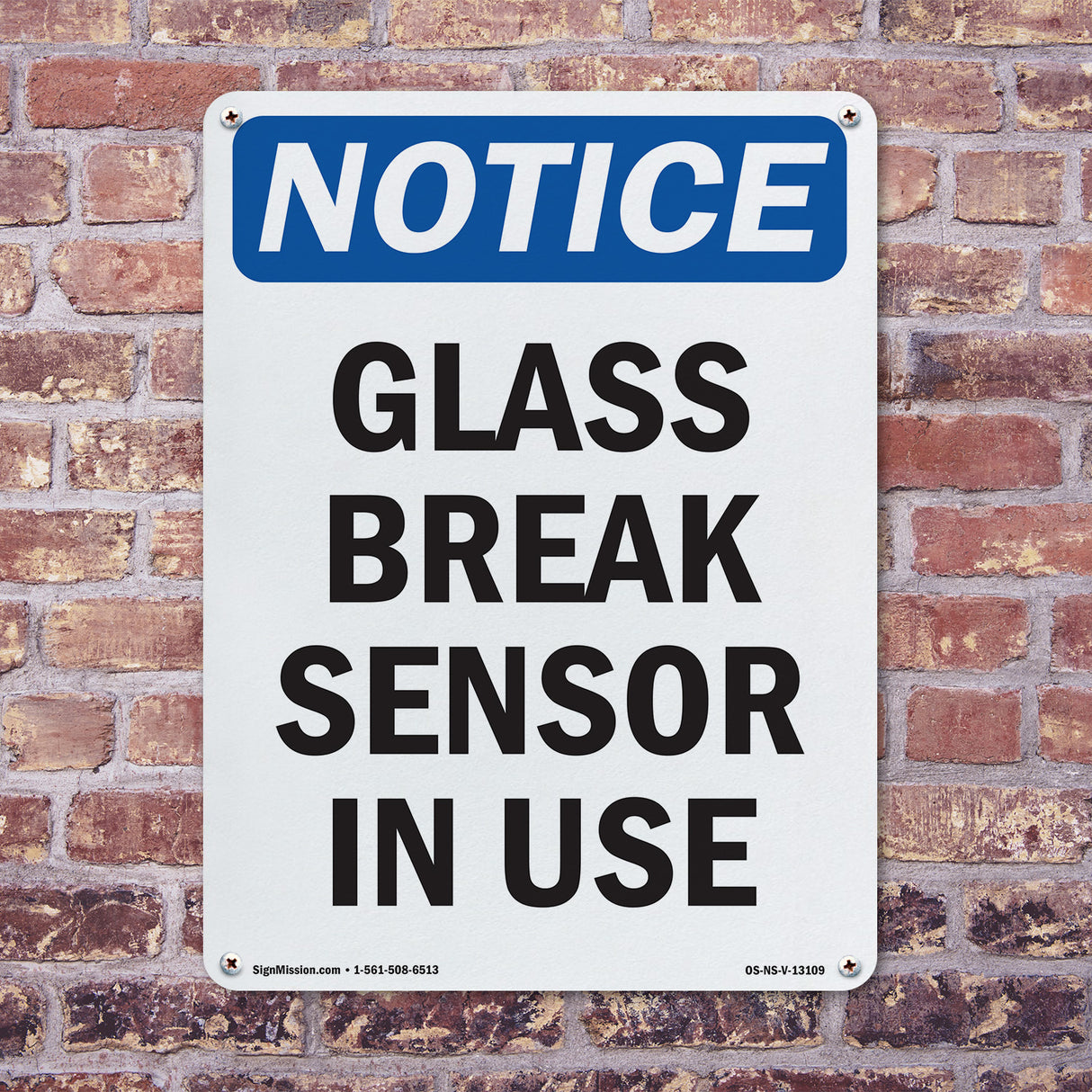 Glass Break Sensor In Use