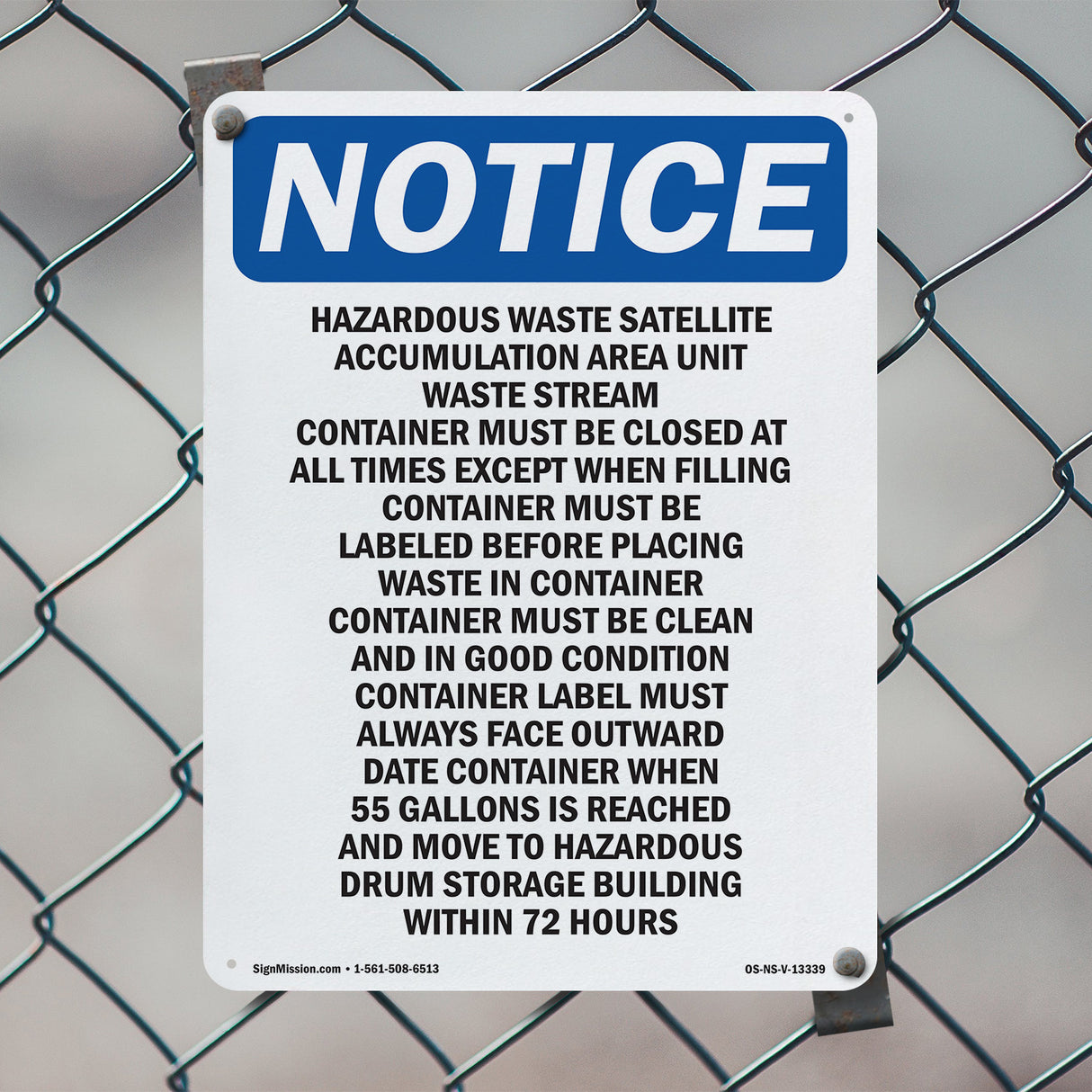 Hazardous Waste Satellite Accumulation Area