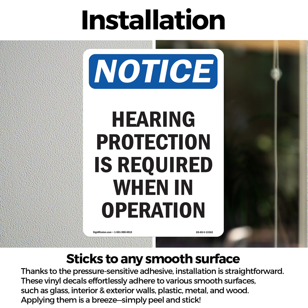 Hearing Protection Is Required Sign