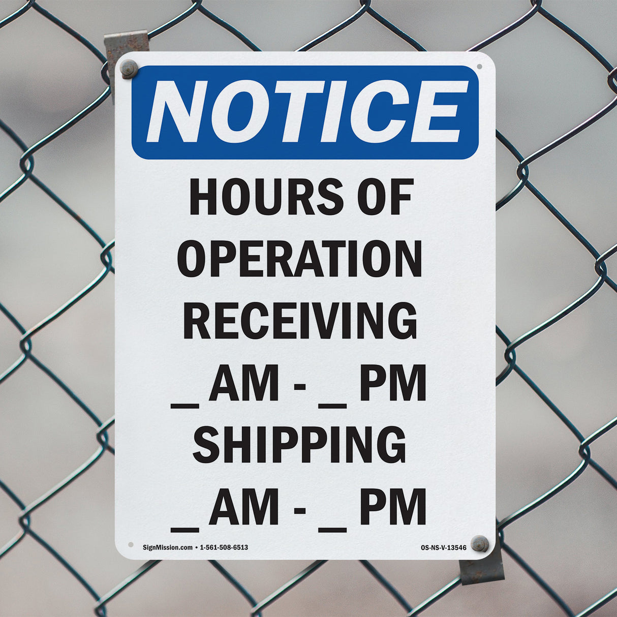 Hours Of Operation Receiving ____ Am - ____